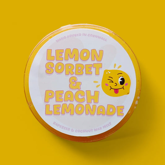 Lemon sorbet & Peach lemonade - wax melt pot