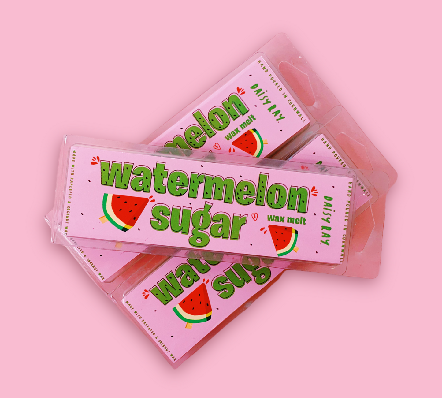 Watermelon Sugar  - Heart Wax Melts - Daisy Ray